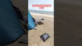 Deniz kampı Hatay Erzin Burnaz halk plajı #burnazplajı #erzinplajı #beach #denizkampı #shorts #hatay
