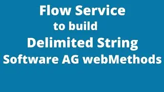 Flow Service to build a delimited string from a String List | webMethods