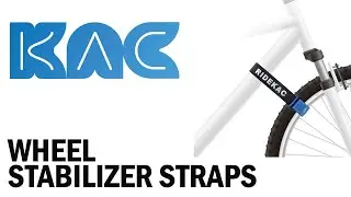 KAC Bike Straps - Adjustable, Anti-Slip Wheel Stabilizer Straps
