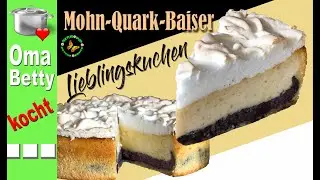 Lieblingskuchen Mohn-Quark-Baiser