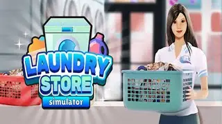 JOGANDO O NOVO Simulador de Lavanderia NO PC -  laundry store simulator