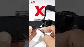 How to Add Holes To a Leather Belt #shorts #diy