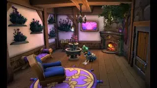 Chilling in My World of Warcraft House 🏠 | Super Secret Room &bull; 🔥Fireplace Sounds & Fantasy Music