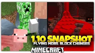 Flying Mobs in Minecraft 1.10 FrostBurn | BLOOD LAVA | BLOCK CHANGES (1.10 Update News)