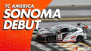 P1 in the Pit+Paddock Civic Type R TCX during my TC America debut!