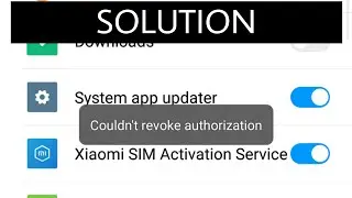 "Couldn't Revoke Authorization" FIXED! - MIUI (Xiaomi)