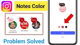 Instagram note colour change red to pink not showing problem | note color change problem solve