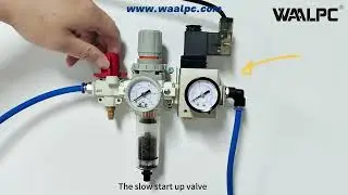How the residual pressure relief valve and slow start-up valve to be used in pneumatic system?
