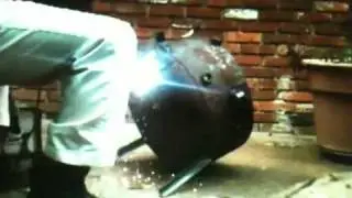 Stick welding pot