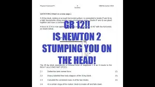 Matric/Grade 12 Physics Past Paper 2020 Question 2 Explained .
