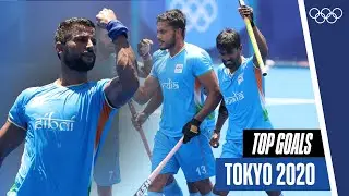 INSANE penalty corner goals from Team India 🇮🇳 at Tokyo 2020 🏒