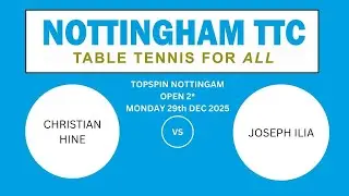 Open 2* - 29-12-25 - Christian Hine v Joseph Ilia