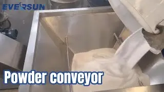 U-screw conveyor for transporting industrial salt #Loading machine #Powder transport