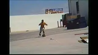 Summertime Skateboarding Banks in Tempe AZ 1991