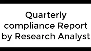 Quarterly compliance report to sebi by research analyst | CARohitTendulkar