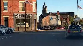 Lorry Runs Right Light At A Crossing. UK Bad Drivers, Road Rage, observations.