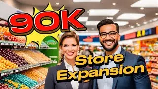 $90k Store Expansion. Finally!#supermarketsimulator