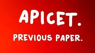 Apicet previous paper . #apicet2020