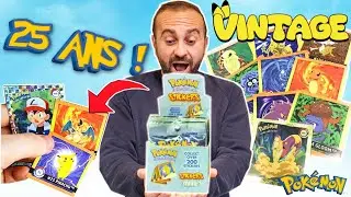 Ces boosters ont 25 ans ! Ouverture POKEMON vintage Stickers Series 1