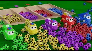 Wheels on the Bus + Old MacDonald | Color Cars & Number Ball Pit Adventure for Kids