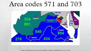 Area codes 571 and 703