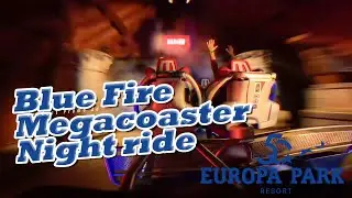 Blue Fire Onride 4K (Night)