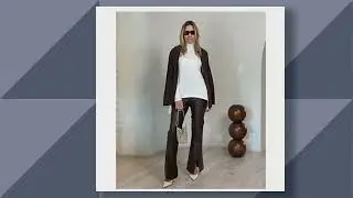 Peace Love World Black Label Faux Leather Flare Pant on QVC