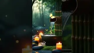 &ldquo;Candlelight Zen &mdash; Bamboo Fountain & Butterfly in a Tranquil Garden&rdquo; | Zen Hollow