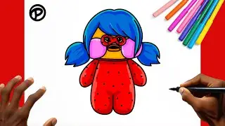COMO DESENHAR A LADYBUG PAPER DUCK