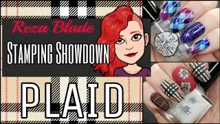 Plaid Stamping Showdown Uberchic vs Clear Jelly Stamper plate review nail art swatches tutorial