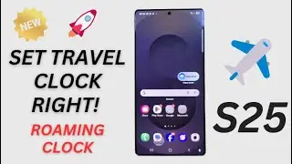 Galaxy S25/S25+/Ultra: How to Change the Roaming Clock Timezone & Region on Lock Screen