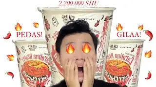 GARA-GARA MIE INI PERUT SAMPAI PERIH BANGET!! NYOBAIN DAEBAK CAROLINA REAPER 😭🥵