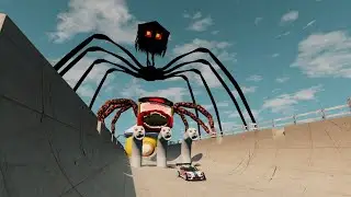 Cars Destruction Test with BUS EATER & HOUSE HEAD & THOMAS TRAIN.EXE  - BeamNG.Drive TEST 4