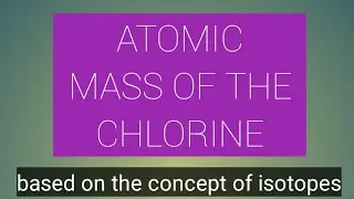 In fraction 35.5 atomic mass of chlorine why??