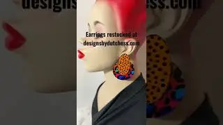 80&rsquo;s Retro earrings restocked at designsbydutchess.com #fashion #stlyish #stylists #designer