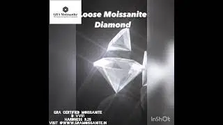 GRA Certified Moissanite Diamond D VVS1 Round Shape Hardness 9.25