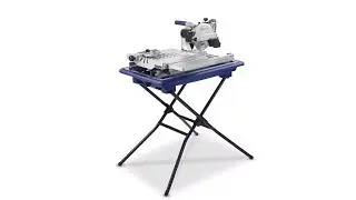 Kobalt 7-in Wet/Dry Tabletop Sliding Table Tile Saw with Stand