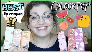 ColourPop Just A Tint Lip Crayons | FULL COLLECTION Swatches & Review!!!