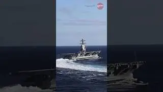 USS Gerald R. Ford Conducts High Speed Turns