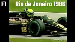 Formel 1 Rio de Janeiro 1986 Nelson Piquet Ayrton Senna Jacques Laffite Heinz Prüller ORF