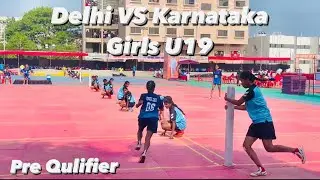 Delhi VS Karnataka Girls Pre Qualifier // 67th National School Kho-Kho Championship 2023-24