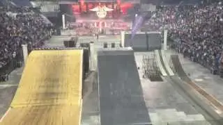 FMX Gladiator games 2014 O2 arena  Mini cooper jump