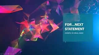 Visual Basic - For....Next Statement