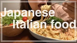Japanese　food ||　Rich tarako(cod roe) cream pasta is just good for lunch!