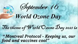 World Ozone Day| Ozone Day 2021| 16 September |World Ozone Day 2021 | International Ozone day