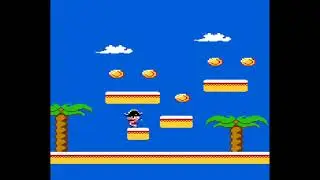 Atari 7800 Baron Lovejoy - Platform and Coin Collission