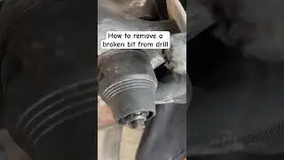 How to remove a broken bit from Drill  Tips #youtubeshorts #diy #tips #holes #plumbing#holes #howto