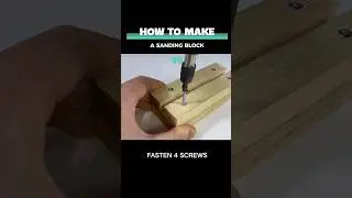How to Make a Sanding Block #lifehacks #constructiontips #shorts