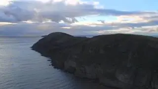 Brean Down and Beach, Somerset, King Charles III England Coast Path drone footage