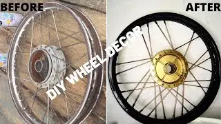 DIY Bike wheel Wall Decor | Repurpose & Recycle An Old Bike Wheel |  Best Out Of Waste.